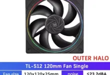【¥562】Thermalright TL-S12 ケースファン リングLED-アリエク特価アラート