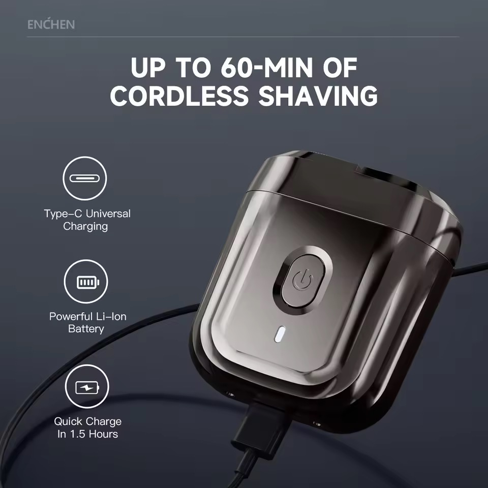 ENCHEN Mini6 2 方向フレックスヘッド Electirc シェーバー
