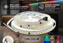 【¥382】スマート LEDストリップ 10m 最大DC24V WS2811 SMD2835 126LEDs/M 流水流れるライト-アリエク特価アラート