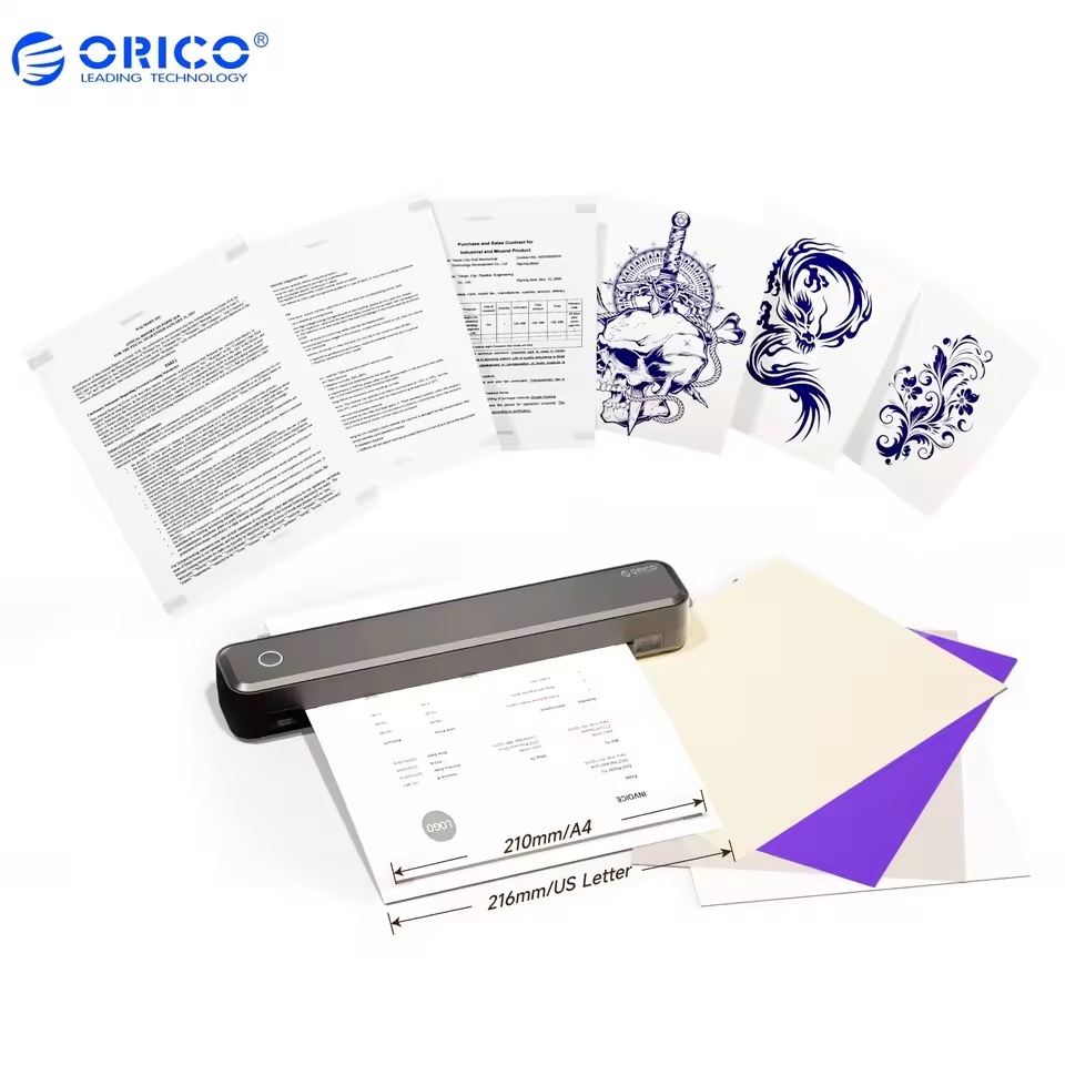 Orico C80Y ポータブルインクレス A4 サーマルプリンター