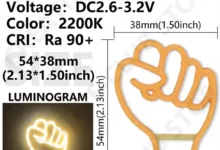 【¥229】拳 LED 3V-アリエク特価アラート