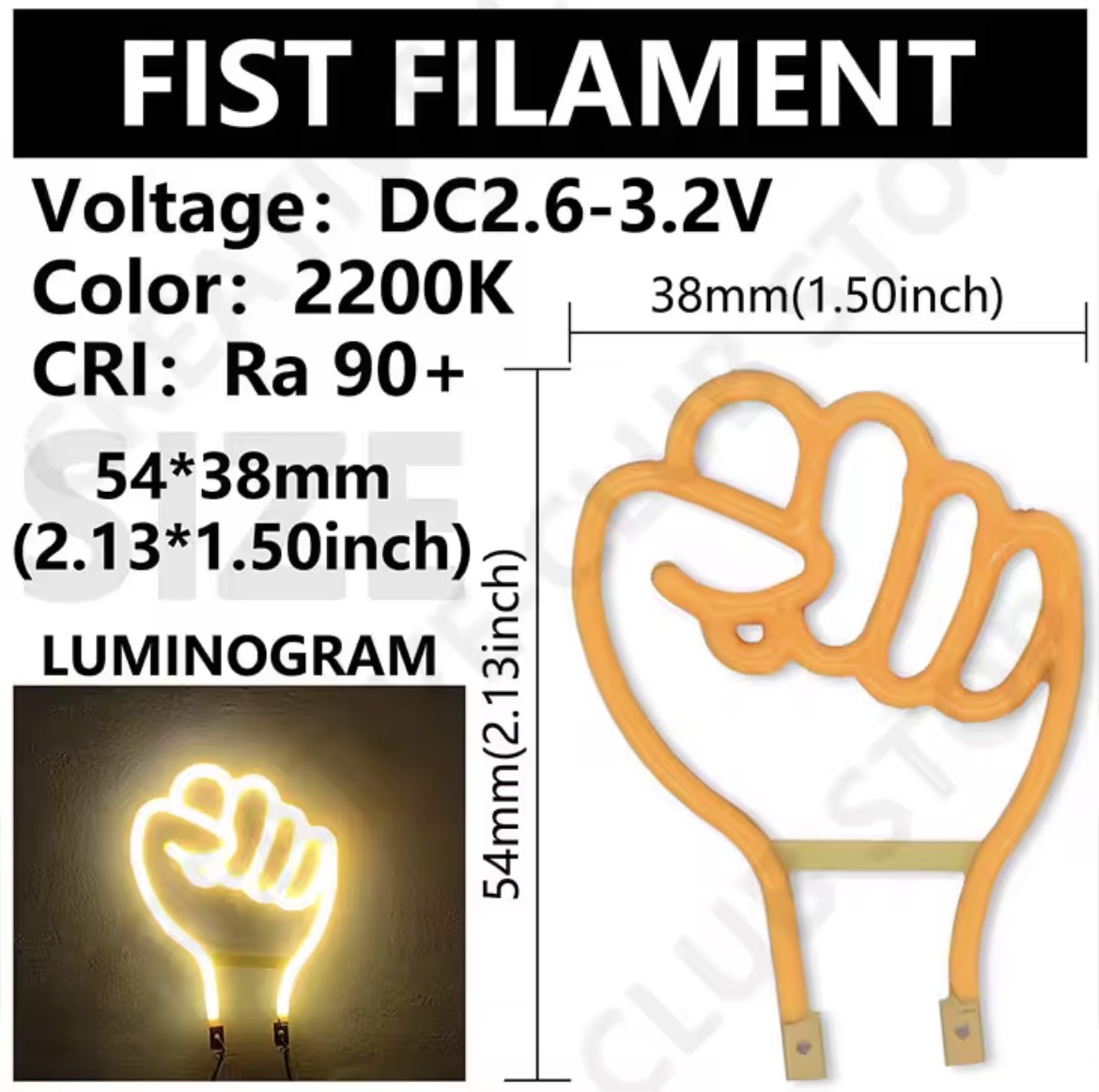 拳 LED 3V