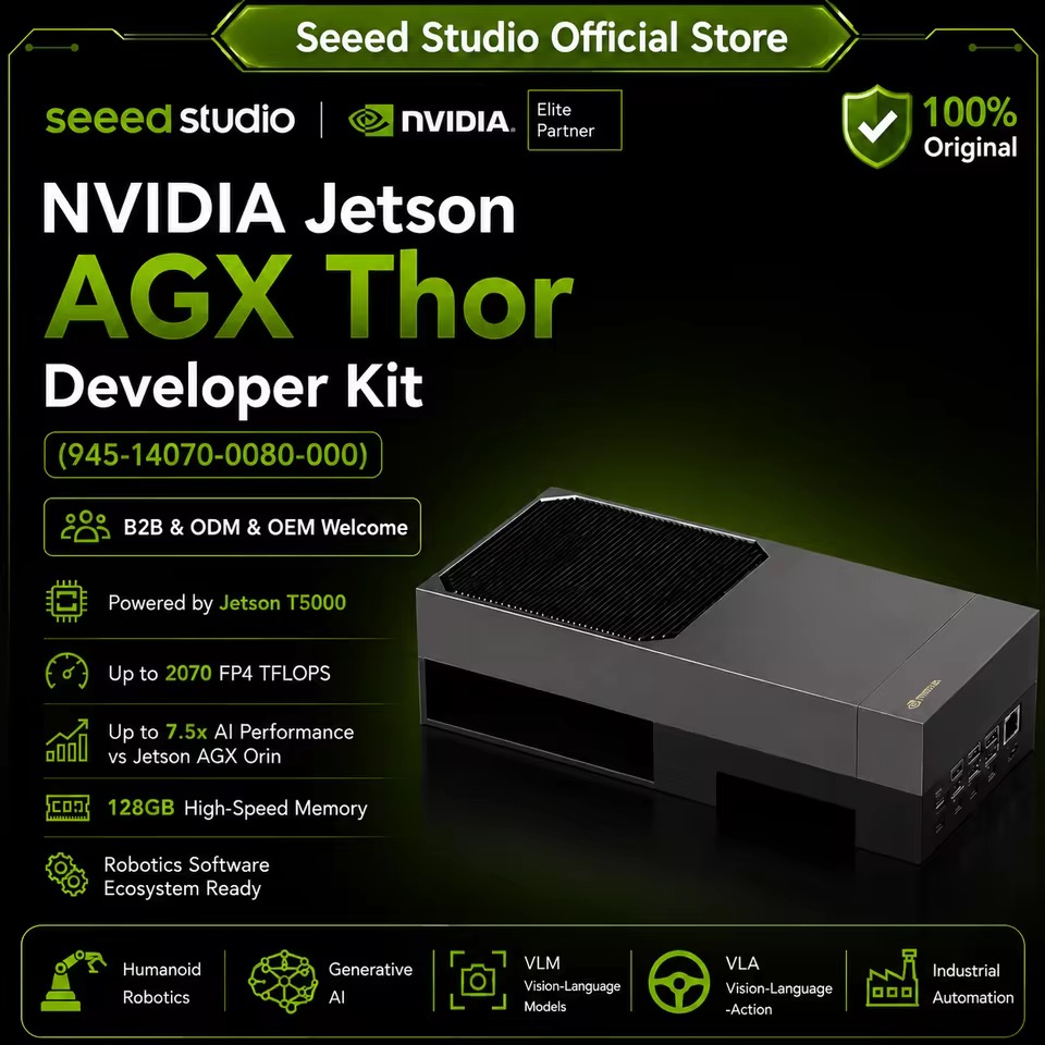 NVIDIA Jetson AGX Thor T5000 Blackwell LPDDR5X 128GB
