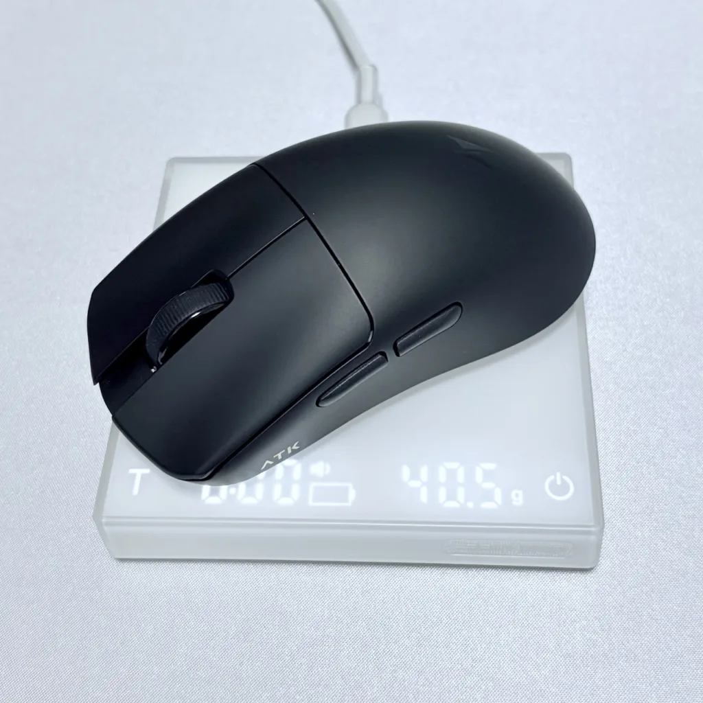 ソール貼付後の計量、40.5g