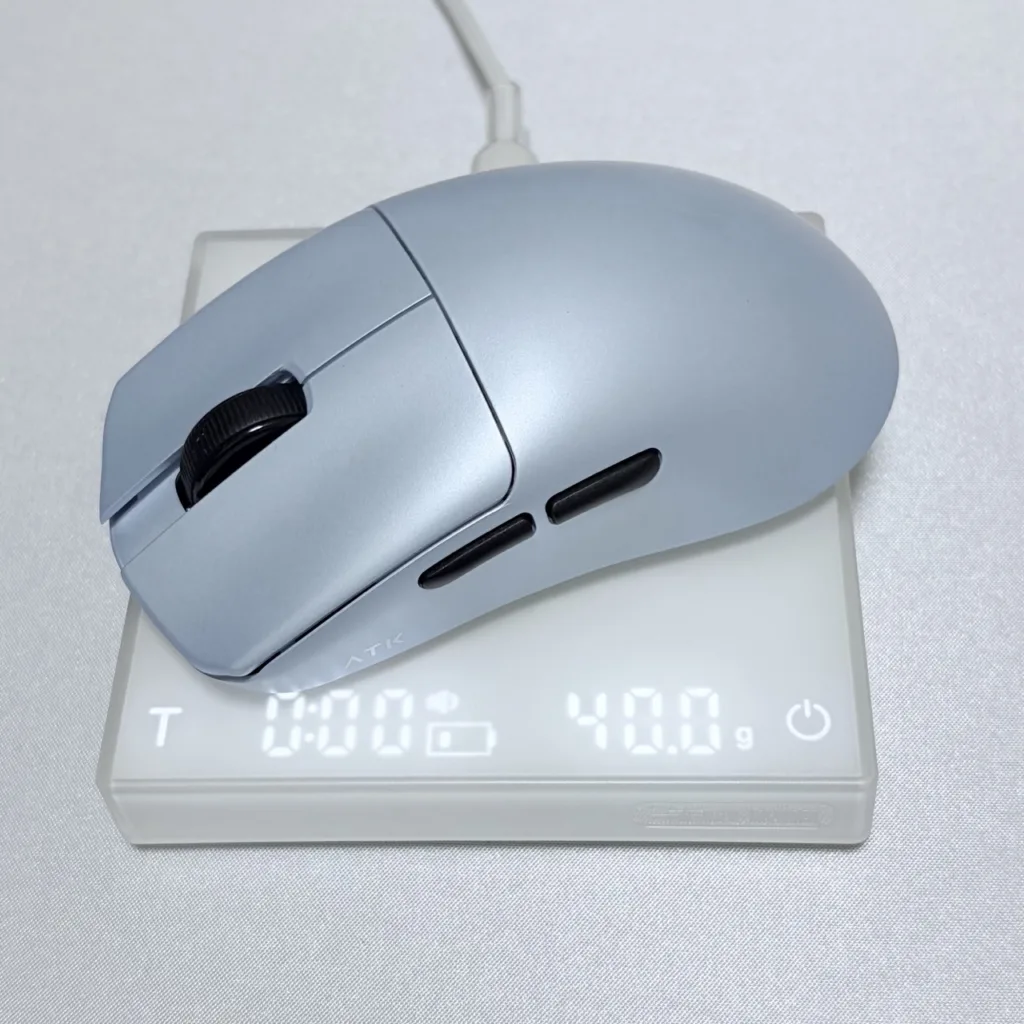 ATK F1 V2 Ultimate(ソール込み) を計量、40.0g